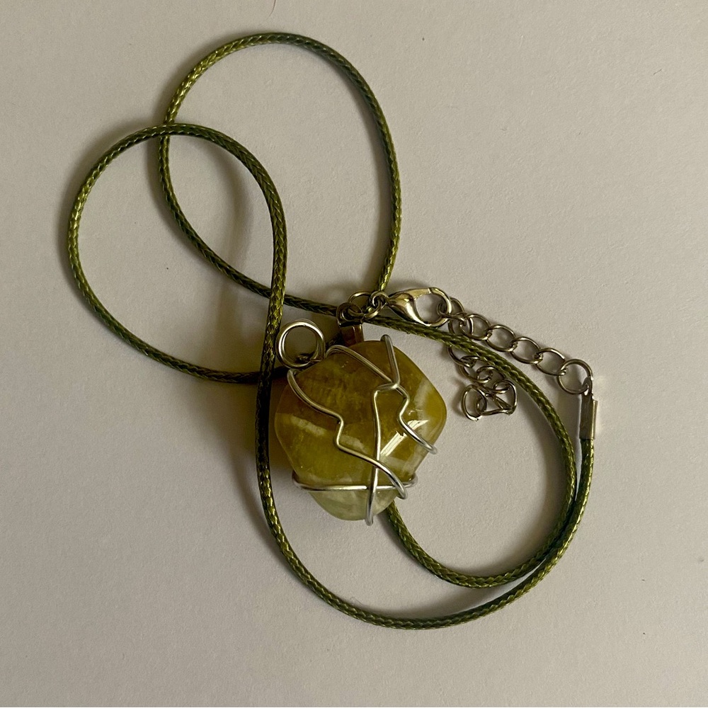 Green Amethyst necklace